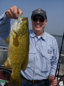 Connecting on Summer Smallmouth in Door County