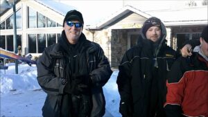 Family Ice Fishing on Green Bay